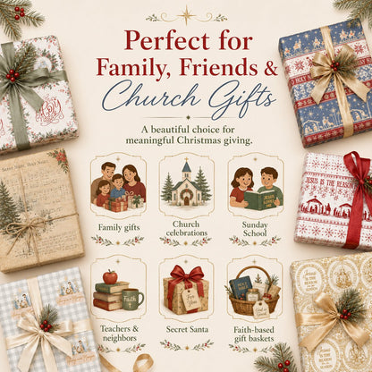 ✝️ Jesus Is The Reason For The Season – Christian Christmas Wrapping Paper 🎄🎁
