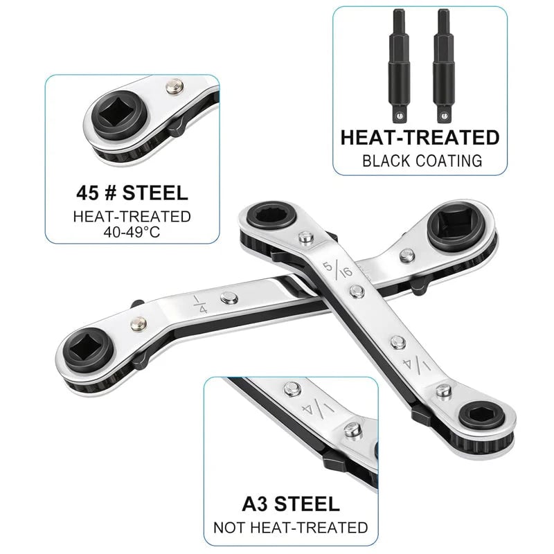 AC Wrench 2-Piece Kit with Hex Bits