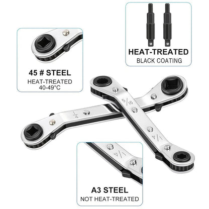 AC Wrench 2-Piece Kit with Hex Bits