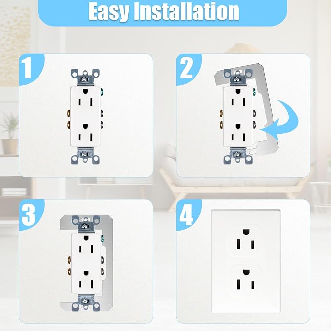 🔥Last Day 49% OFF-Wall Plate Spacers (Metal) – For Wall Outlet Repair and Securing Loose Outlets