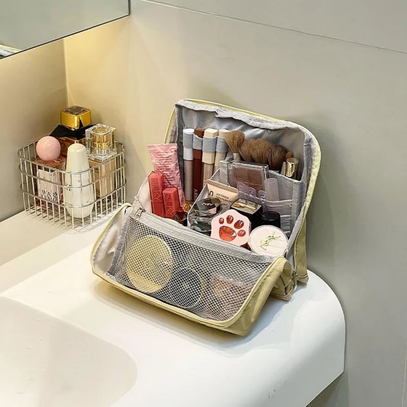 🎉Standing Makeup Bag – Portable, Large Capacity