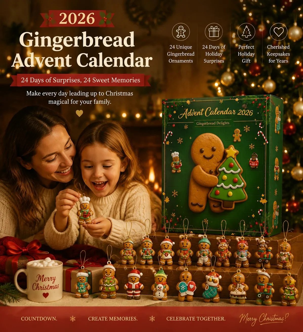 🎄 2026 Gingerbread Advent Calendar