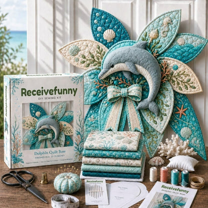 ⏳ Last Day 49% OFF – 🌊 Beginner-Friendly Oversized Ocean Animal Quilted Bow Sewing Kit | Complete Kit with All Tools & Step-by-Step Guide Included 💕