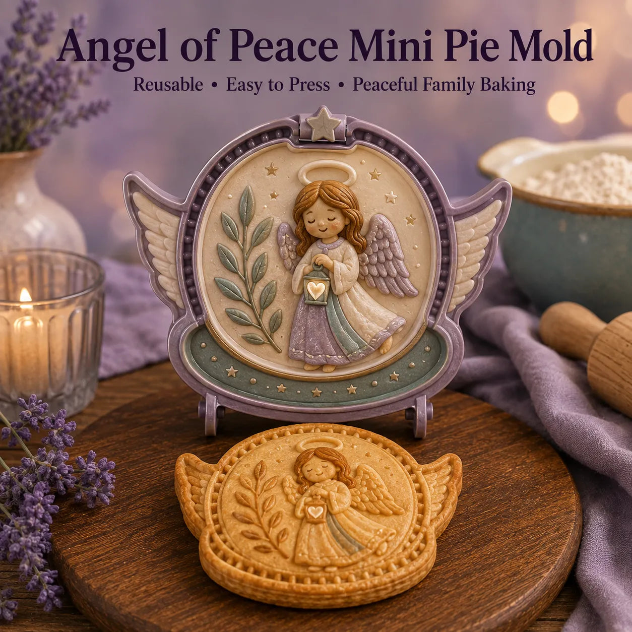 ⏳ Last Day 49% OFF – ✝️ 16-Design Christian Mini Pie Mold Collection | Reusable Embossed Molds for Shaping Detailed Jesus, Mary, Angels, Crosses, Dove & Faith-Inspired Pies 🥧✨