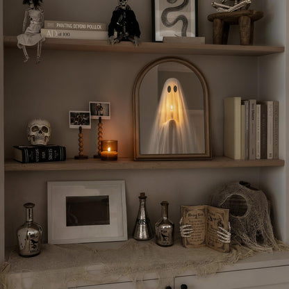 11" x 13.8" Light Up Ghost Mirror