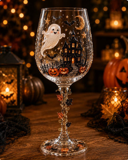 ⏳ Last Day 49% OFF – 🎃 3D Halloween Sculpted Glass Collection | Premium Clear Glass with Raised Spooky Characters, Glossy Seasonal Details & 6 Collectible Designs ✨