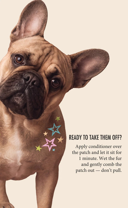 💫Temporary Dog Fur Tattoos – Waterproof, Pet-Safe & Easy to Remove | 4 Patches Per Pack🐾