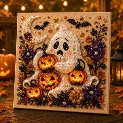 🎃 LAST DAY 49% OFF – 👻 Premium 3D Pearl Absurd Halloween Wall Art Kit | Luxury Flocked Canvas with Scratch-Resistant Non-Fading Pearl Beads DIY Funny Spooky Decor 🕷️✨