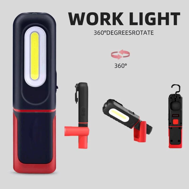 🔦 Magnetische LED Working Light USB Rechargeable Portable Inspection Trouble Light Lamp Super-Bright for Truck Car Repair