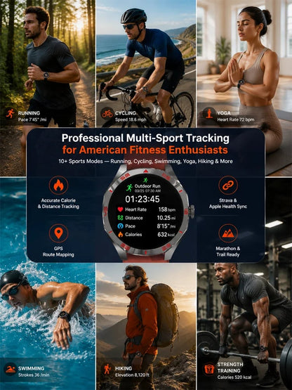 Stylish multi-functional sports monitoring watch