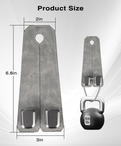 🚗360° Rotating Leather Car Headrest Hooks