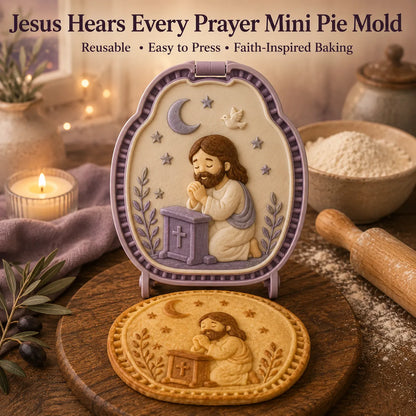 ⏳ Last Day 49% OFF – ✝️ 16-Design Christian Mini Pie Mold Collection | Reusable Embossed Molds for Shaping Detailed Jesus, Mary, Angels, Crosses, Dove & Faith-Inspired Pies 🥧✨
