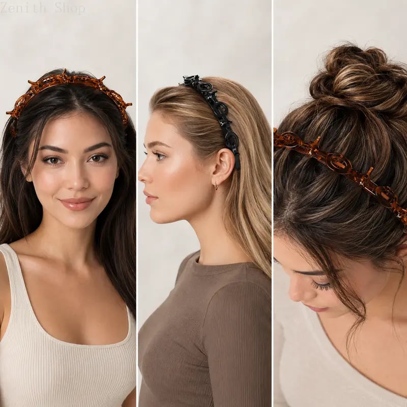 2-Piece Set of Cute Clip Headbands