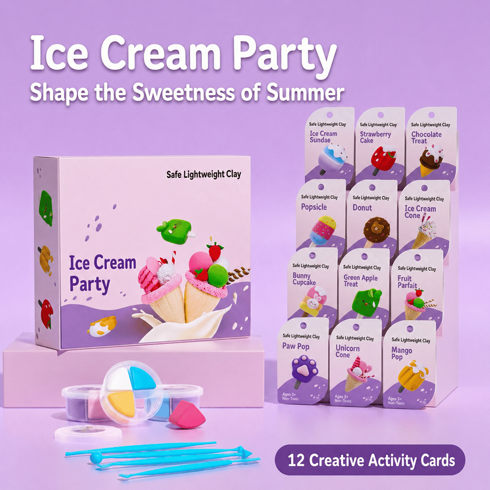 🎨 Air-Dry Clay Kit for Kids