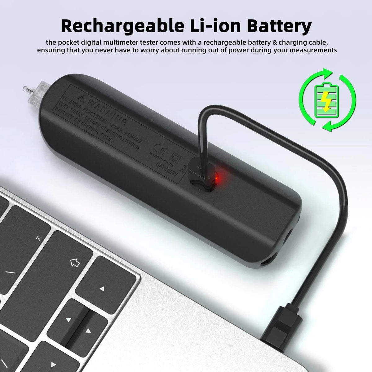 Smart Pen Multimeter with Auto Detection & Color Alerts