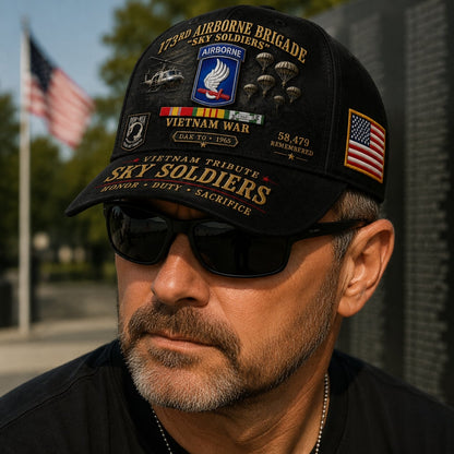 🪂173rd Airborne Brigade Sky Soldiers Vietnam Tribute Cap