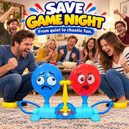 Rump Race Balloon Popping Battle Board Game Family Game Night, Party Game