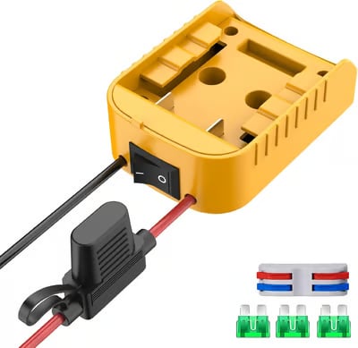 ⚡ 20V Battery Conversion Kit – Power Adapter with Switch & Fuse for DIY Electric Vehicles, RC Projects & Robotics
