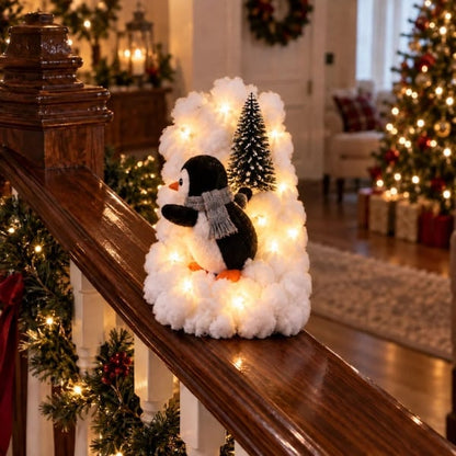 🐧 Penguin Christmas Stair Snow Decor | A Cozy Penguin Christmas Story ✨