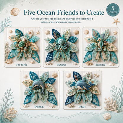 ⏳ Last Day 49% OFF – 🌊 Beginner-Friendly Oversized Ocean Animal Quilted Bow Sewing Kit | Complete Kit with All Tools & Step-by-Step Guide Included 💕