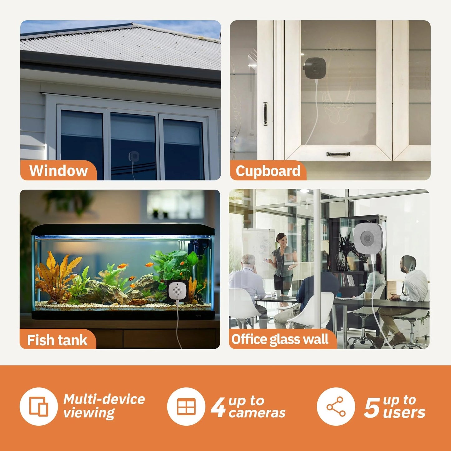 2K Indoor WiFi Security Camera with AI Detection & Color Night Vision