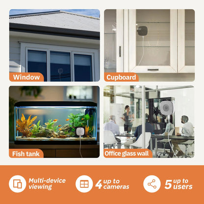 2K Indoor WiFi Security Camera with AI Detection & Color Night Vision