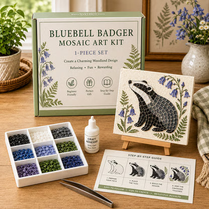 🔥LAST DAY 49% OFF - 🌿🐦 Garden & Woodland Mosaic Art Diy Kit | ✨Create a Charming Little Piece of Nature, One Tile at a Time!
