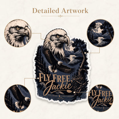 ✝️Forever Soaring🙏Bald Eagle Memorial Sticker(5 Pcs)