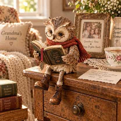 🦉 Reading Owl Figurine