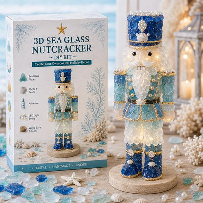 ⏳ Last Day 49% OFF – 🌊 Beginner-Friendly DIY 3D Lighted Sea Glass-Style Art Kit Collection | Complete Kit with Sea Glass-Style Pieces, LED Lights & Step-by-Step Guide Included 💕
