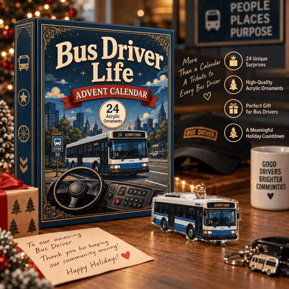 🚌 Driver’s Christmas Countdown | 24 Days of Bus-Themed Surprises ✨