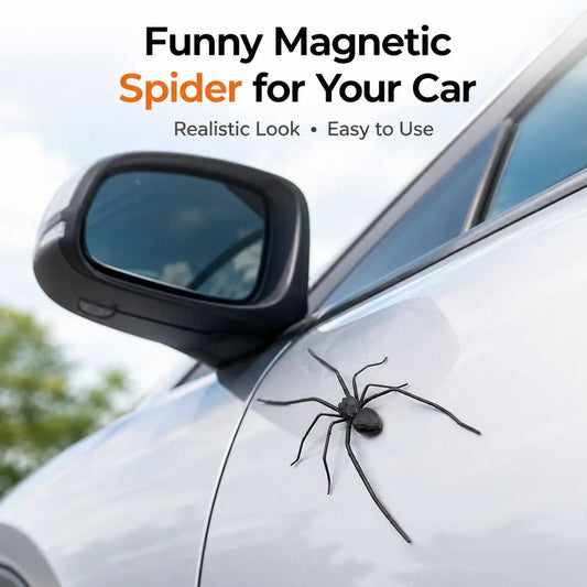 🕷️ Magnetic Spider Car Decorations – 4 or 10 Pieces