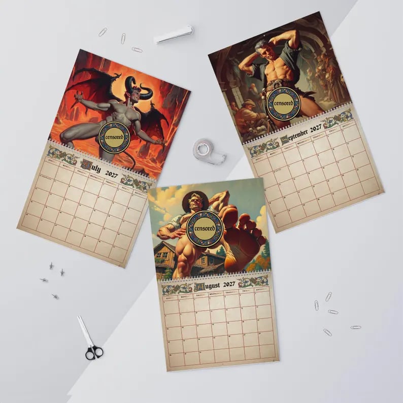 🏰Medieval Fantasy The Illuminated Age 2027 Calendar🔥