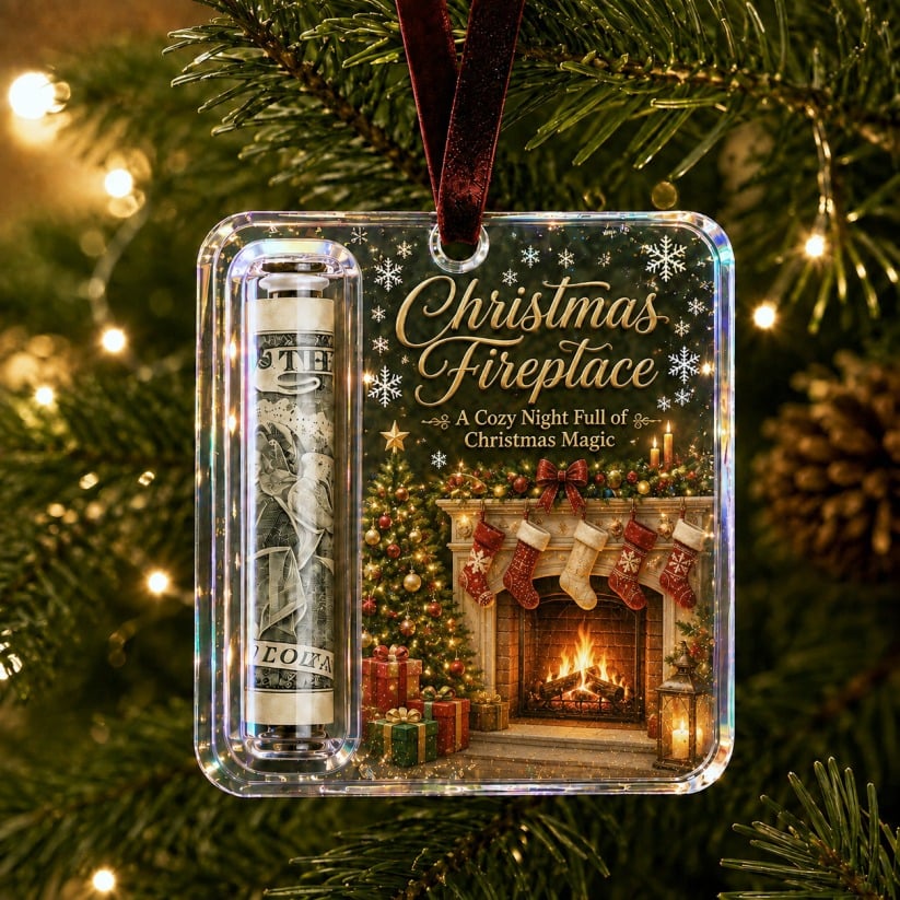 🔥Only $9.99 Last Day Promotion!🎄Christmas Cash Gift Ornament- Make Cash Feel Like A Real Christmas Gift💵
