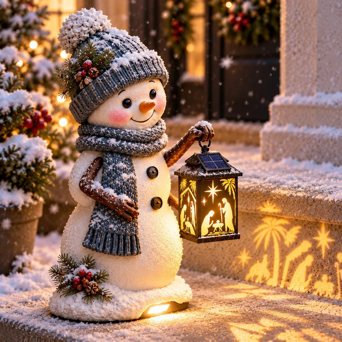✨ Solar Christmas Step Lights | 5 Festive Character Styles