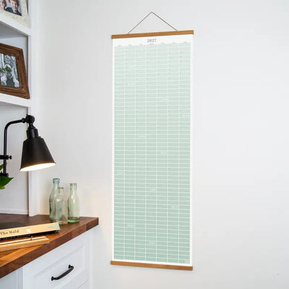 🔥 HOT SALE! 🗓️🏡 2027 Cozy Pecan Print Wall Calendar – 12-Month Vertical Planner