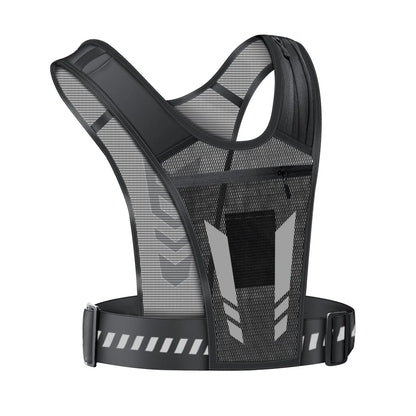 Hands-free reflective running vest
