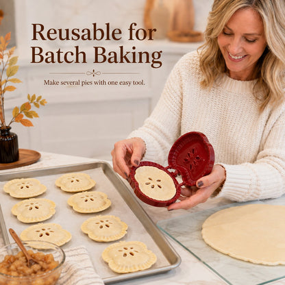 🥧 Beginner-Friendly Reusable Mini Hand Pie Press Mold | 6 Fun Shapes for Easy Filling, Shaping & Sealing of Homemade Pies and Pastries 🍎✨