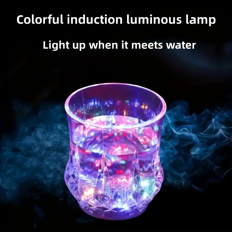 ✨ Liquid-Activated LED Light-Up Cup | Crystal-Style Party Drinkware