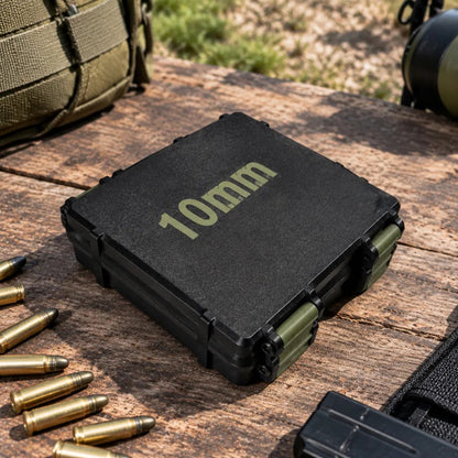 100 Round Ammo Storage Box | Waterproof Hard Shell Ammunition Organizer Case