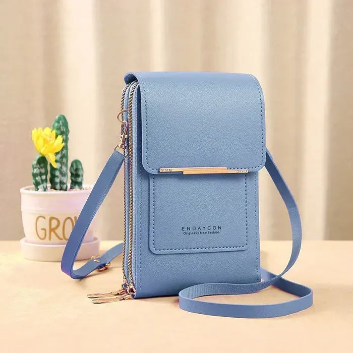 ⏳Only $13.99 Last Day Promotion - ✨RFID Anti-Theft Phone Crossbody – Touchscreen & Multi-Compartment Design📱