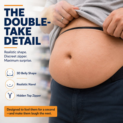 ✨🤣 Hidden-Storage Fake Belly Waist Bag