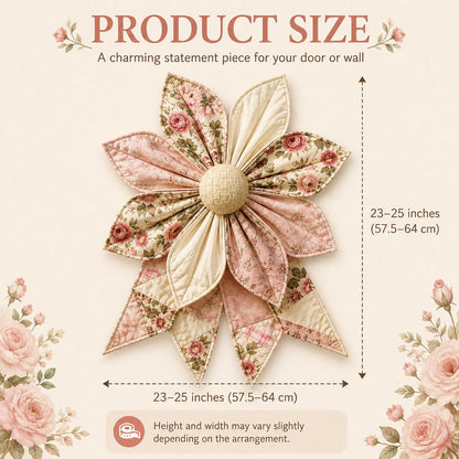 🌸 Beginner-Friendly Oversized Garden Blossom Quilted Bow Sewing Kit | Complete Kit with All Tools & Step-by-Step Guide Included 💕