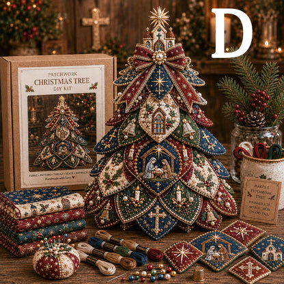 🔥49% Off Last Day - BUY 3 GET 1 FREE✝️ Religious-Themed Beaded & Quilted Christmas Tree DIY Kit