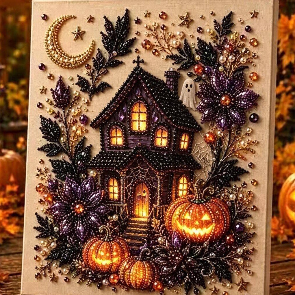 Halloween Pearl Diamond Art DIY Kit—Buy 2 Free Shipping