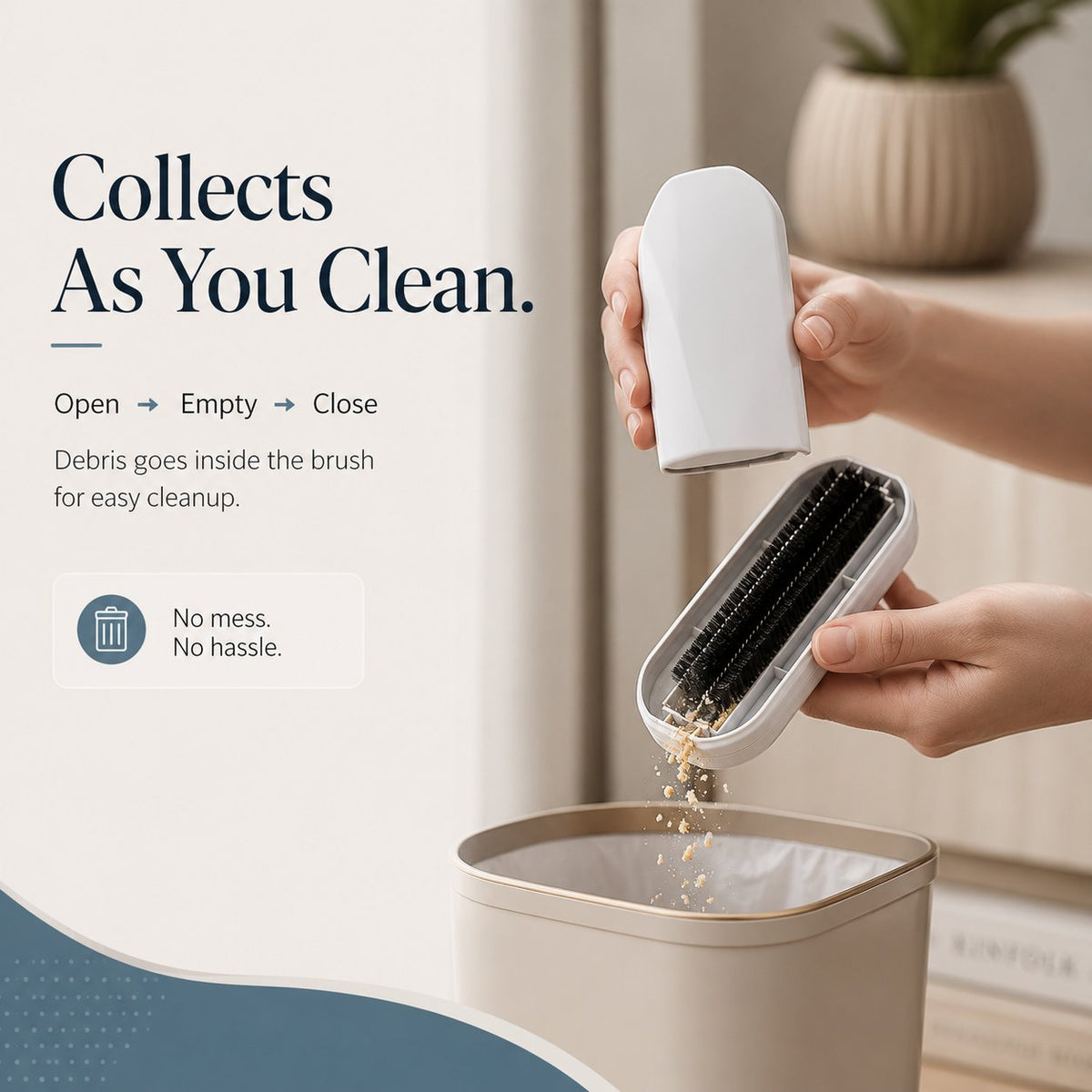 🧹 Household Portable Lint Remover Brush-Everyday Mess. One Easy Sweep.