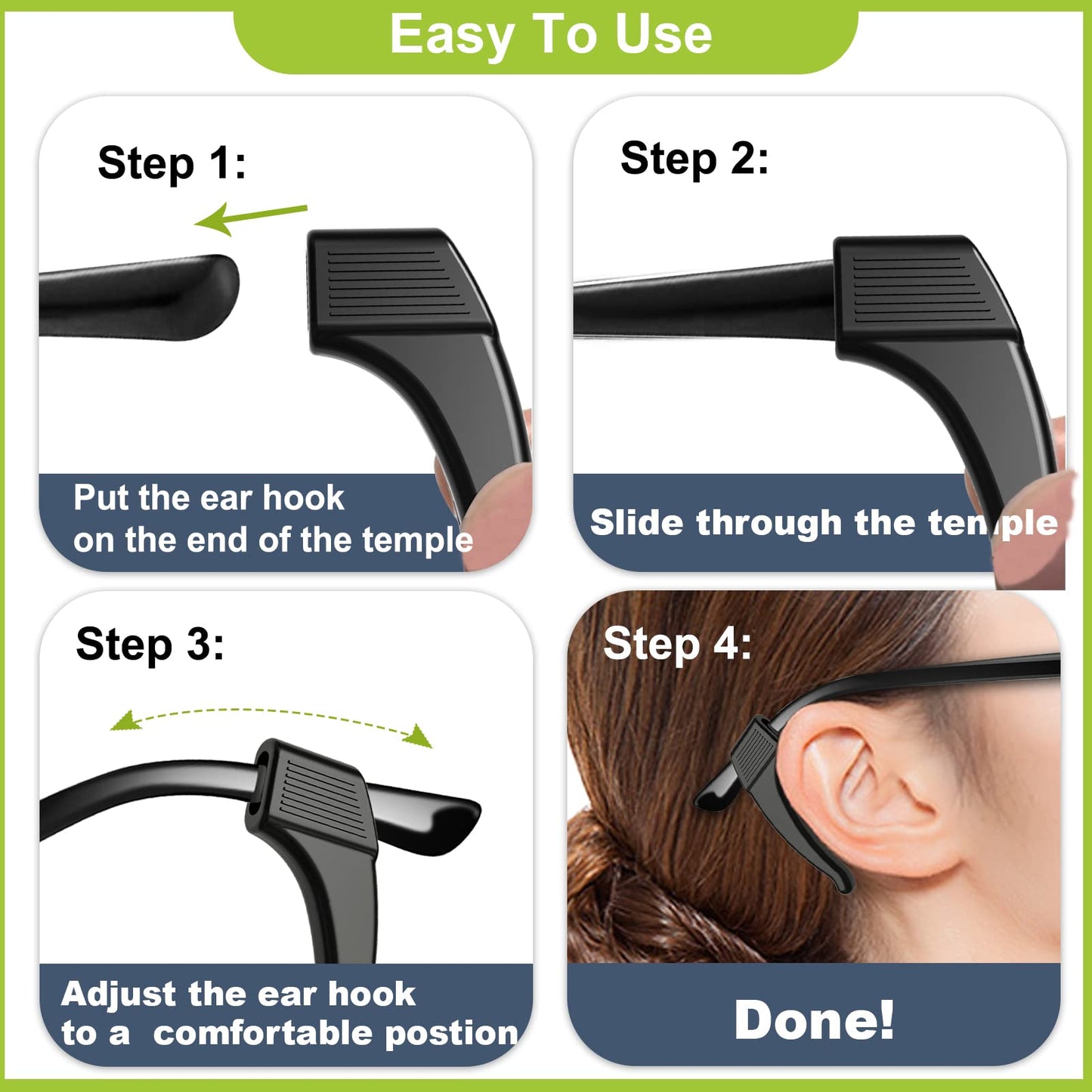 🔥Buy More Save More🔥14 Pairs Anti-Slip Eyeglass Ear Grips Hook