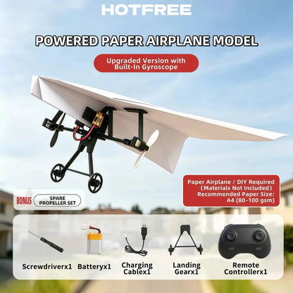 ✈️ RC Paper Airplane Kit – DIY Flying Fun