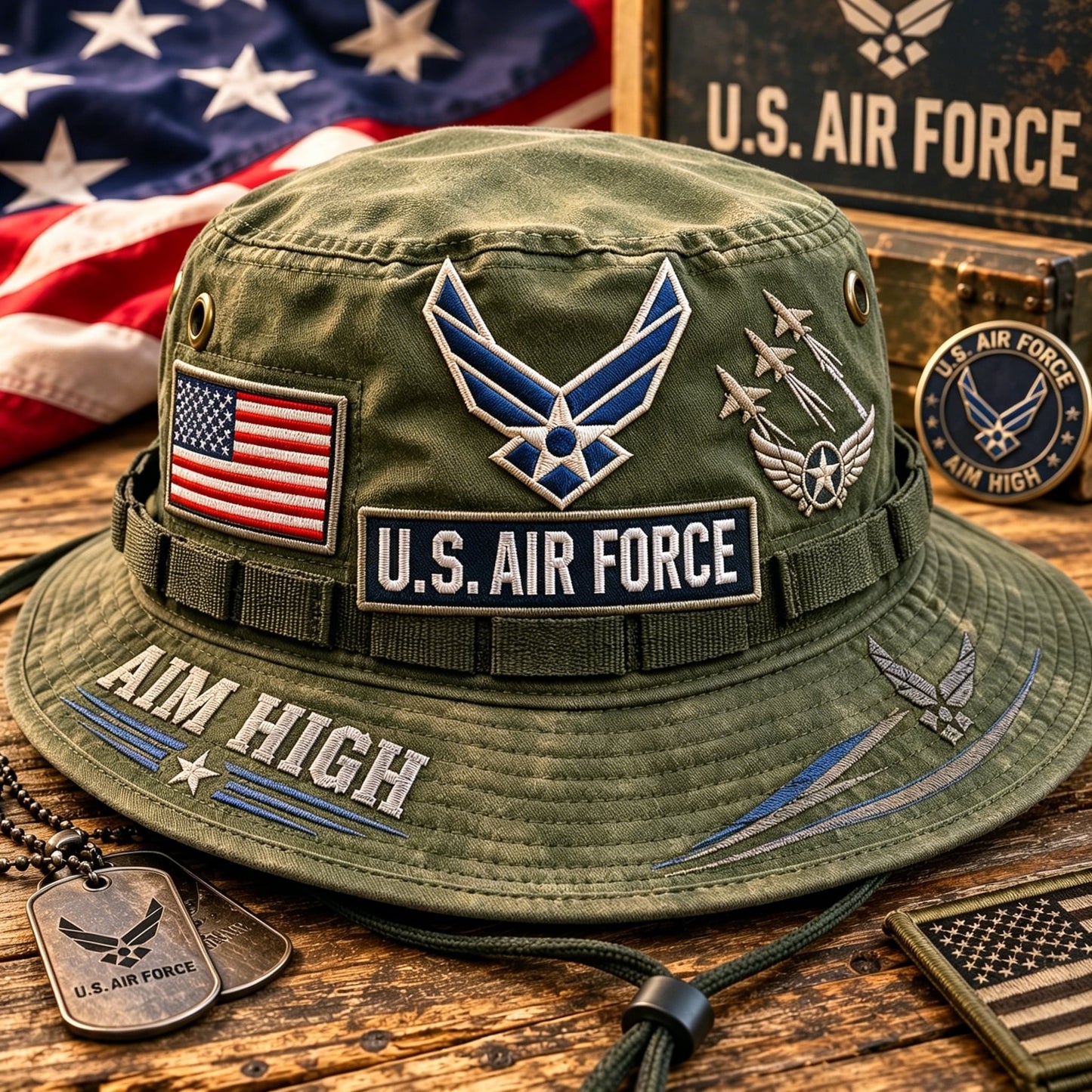 ✈️Last Day Promo: 49% OFF 🎖️ - U.S. Air Force Aim High Tribute Boonie Hat