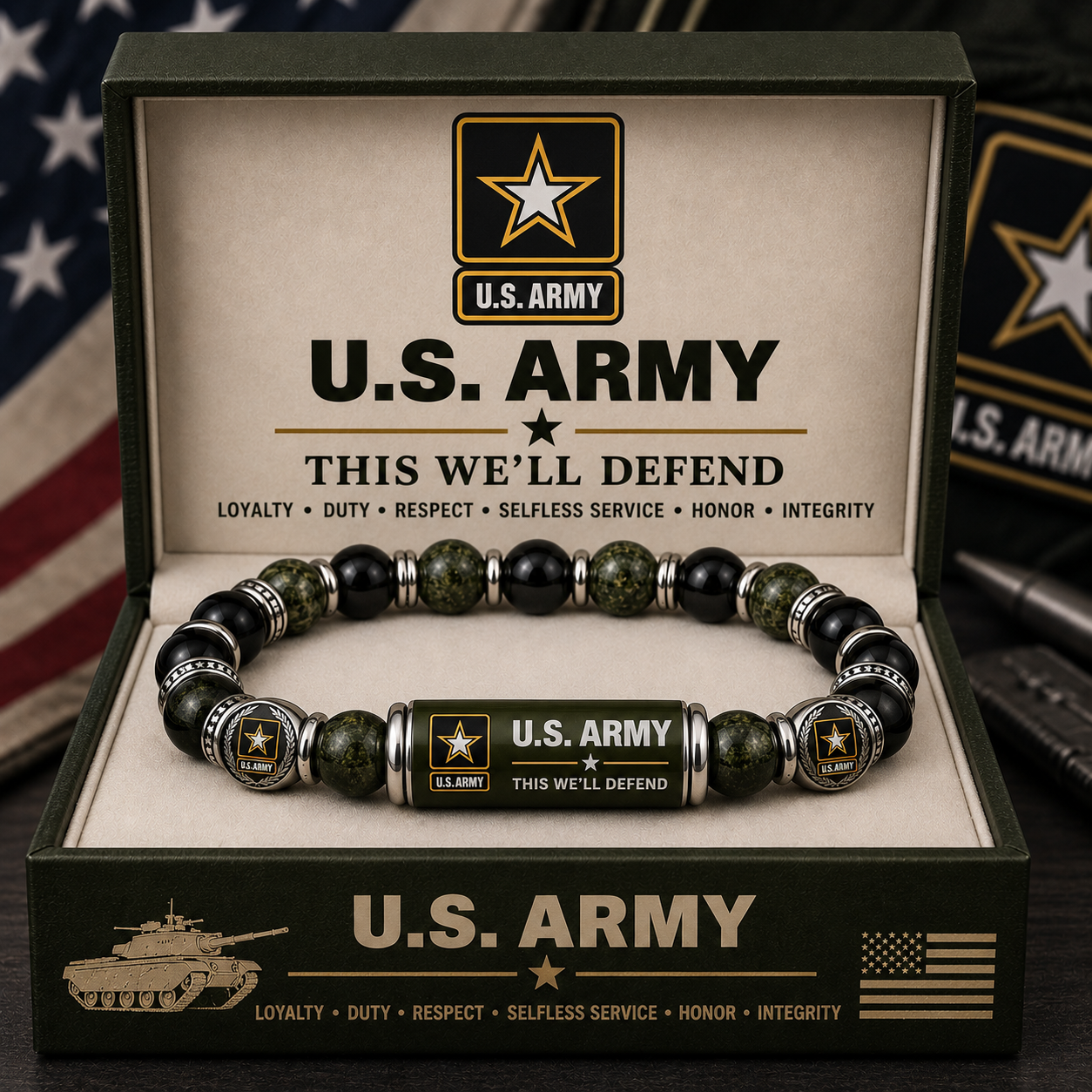 🇺🇸 Last Day Promo: 49% OFF 🎖️ - U.S. Army This We'll Defend Tribute Beaded Bracelet - Buy 2 Get 1 Free & ✈️Free Shipping Today!
